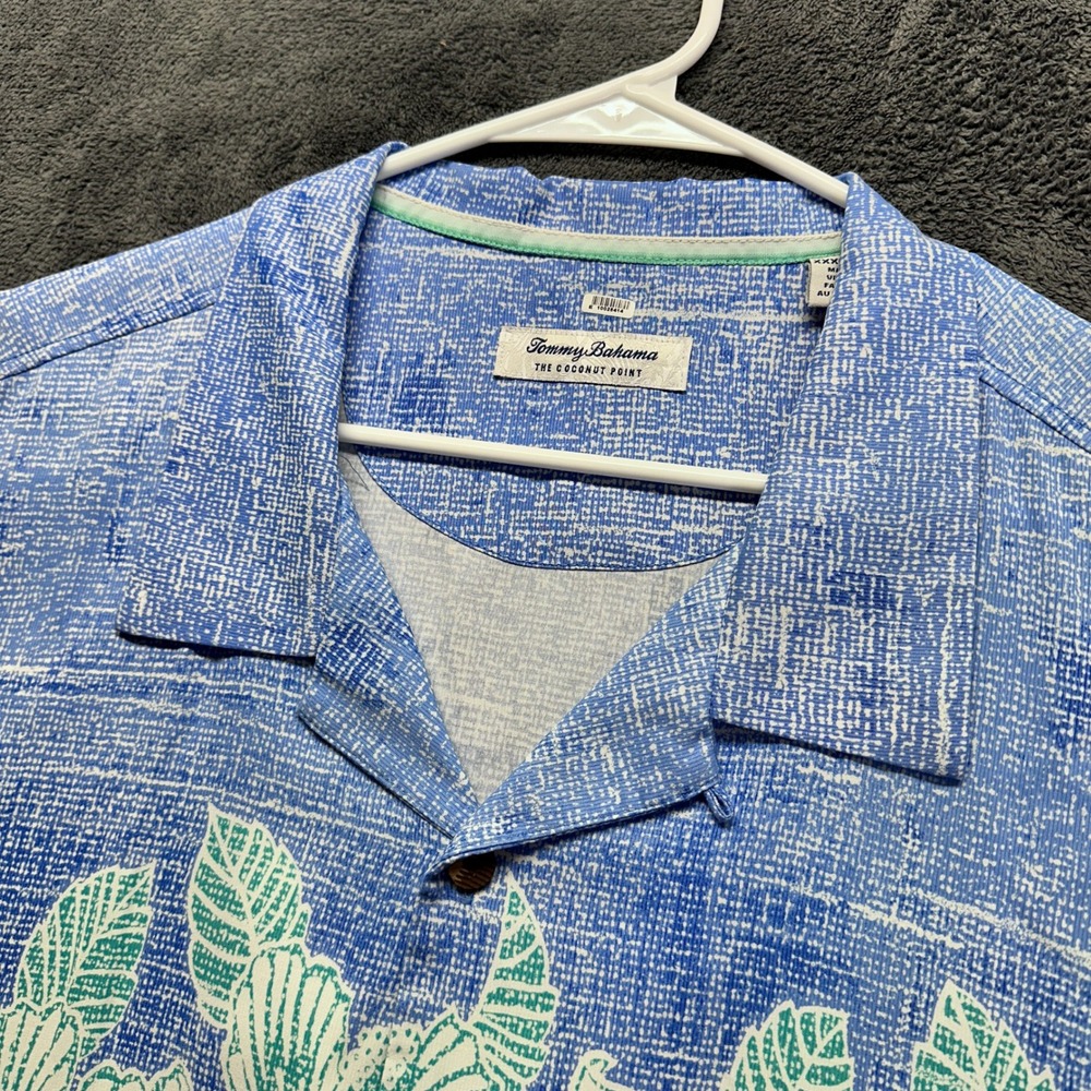 Tommy Bahama The Coconut Point Shirt Mens XXXL Blue Floral Coolmax Button Down